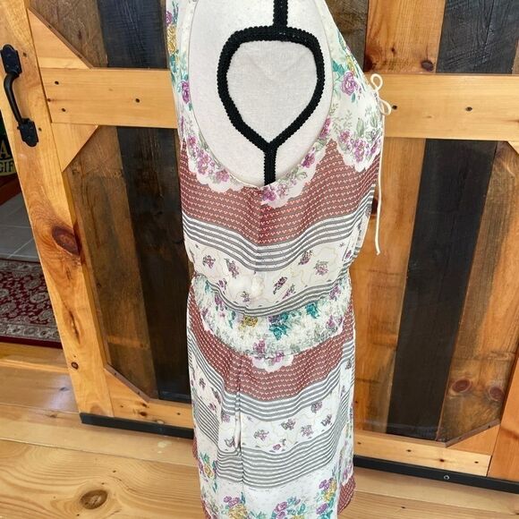 FREE PEOPLE sleeveless lined chiffon overlay dress - Picture 8 of 8